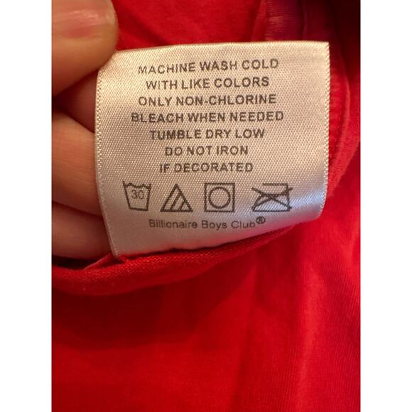 Billionaire Boys Club red gold short sleeves tee size Large - Picture 4 of 6